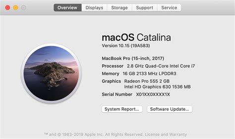 Discovering the Operating System Version on macOS Catalina or Earlier using the Finder or iTunes