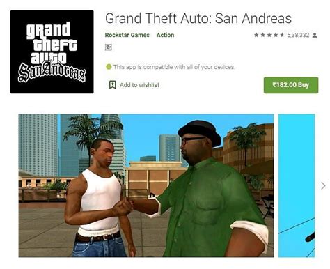 Downloading GTA San Andreas from the App Store