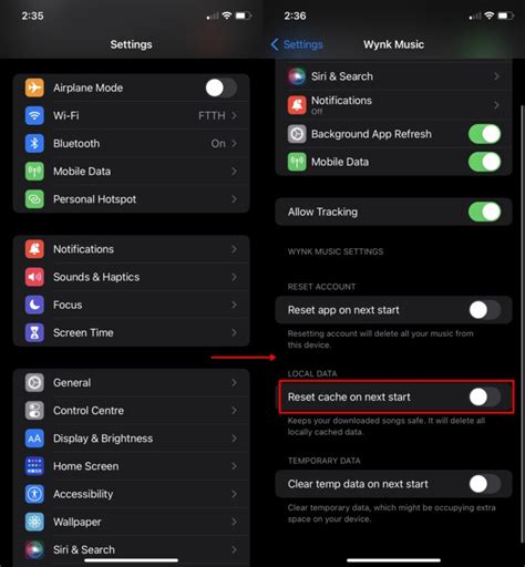 Effects of Clearing App Cache vs. System Data on iPhone