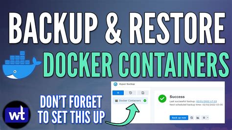 Employing Container Backup and Restore Techniques