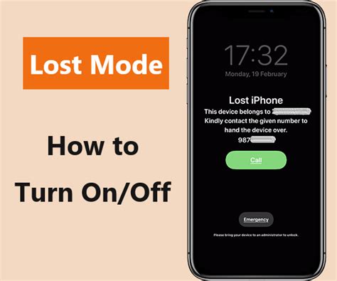 Enable the Lost Mode and Leave Contact Information