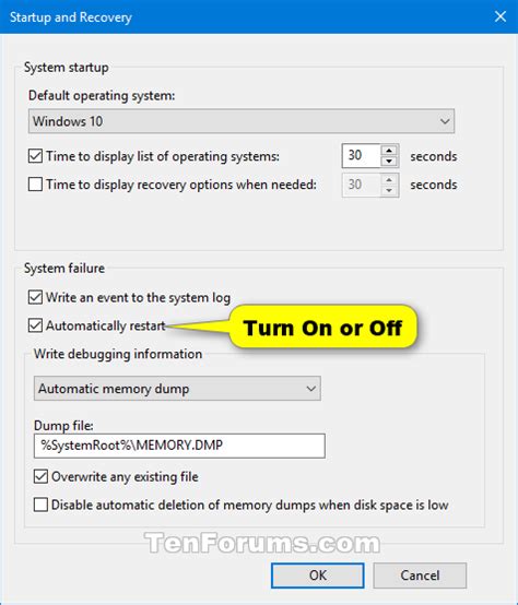 Enabling Automatic System Restarts