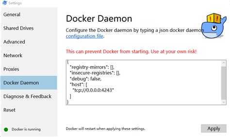 Enabling Docker Remote Access on a Windows System