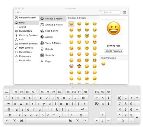 Enabling Emoji and Special Characters on the Keyboard