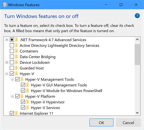 Enabling Hyper-V on your Windows Machine