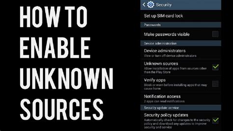 Enabling the "Unknown Sources" Option on Your iPad