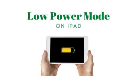 Enhance Your iPad's Charging Speed: Activate Low Power Mode