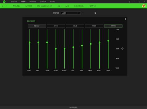 Enhancing in-game sounds through custom equalizer settings