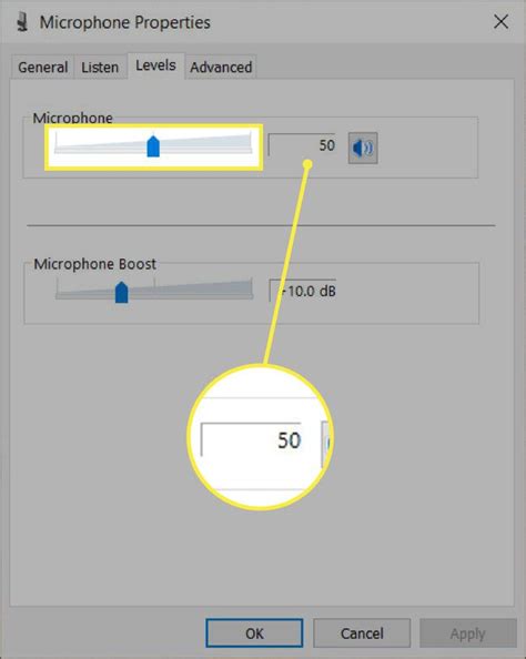 Enhancing microphone volume through software settings