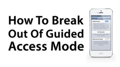 Exiting Guided Access and Adjusting Settings