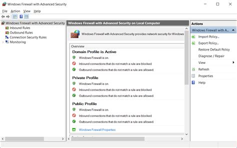 Exploring Advanced Firewall Settings