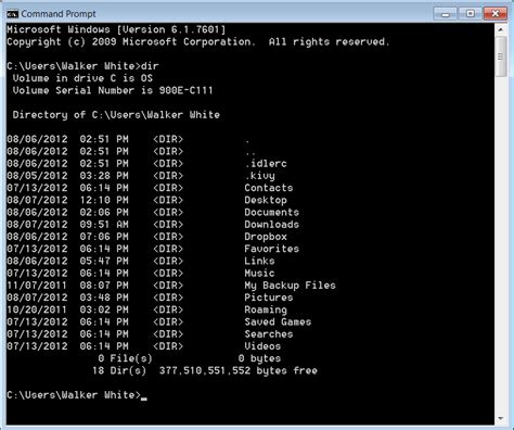 Exploring Directories with the "cd" Command