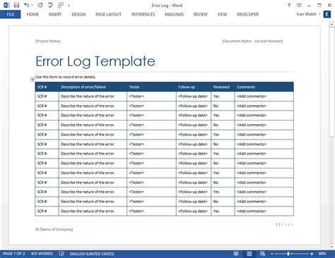 Exploring and Analyzing Error Reports