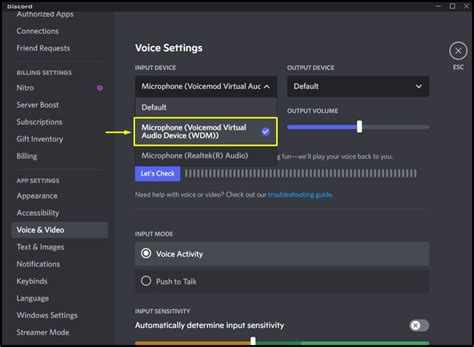 Exploring the Integration of Voice Modifiers with Discord Audio Devices