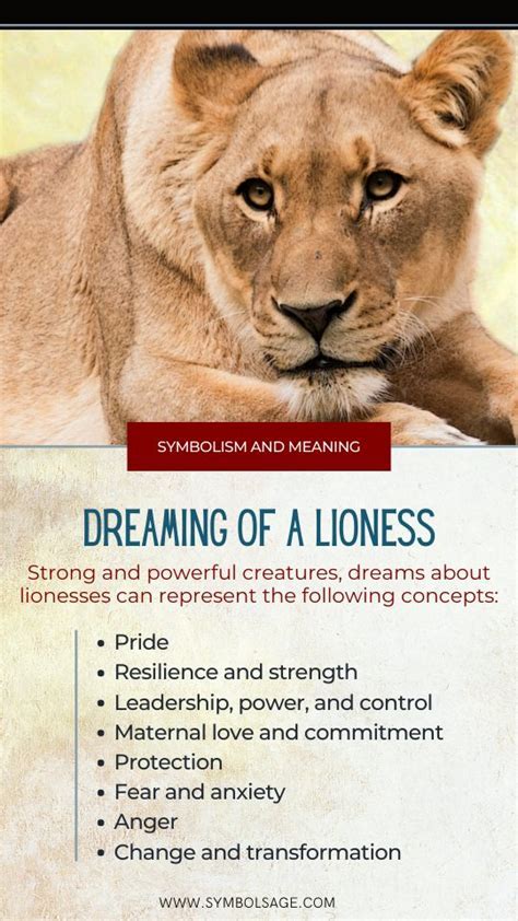 Exploring the Role of the Lioness in Dream Interpretation