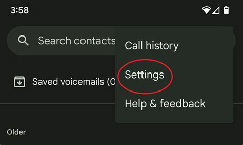 Exploring the Settings Menu for Voicemail Configuration