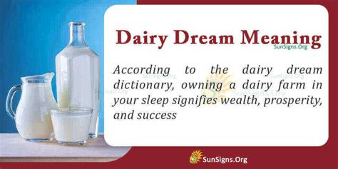 Exploring the Significance of Dairy Products in Dream Interpretation