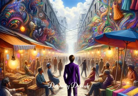 Exploring the Significance of Envisioning a Bustling Marketplace in a Dream