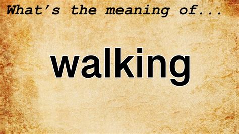 Exploring the Symbolism of Walking