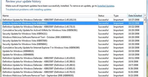 Exploring the Windows Update History Functionality