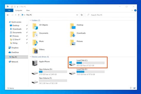 Exploring the Windows Version Using File Explorer