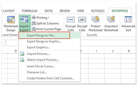 Exporting Spreadsheet Files