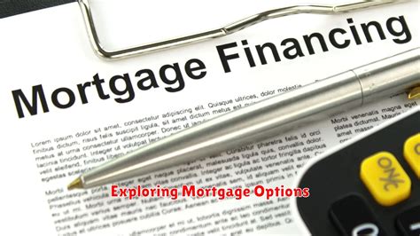 Financing Your Dream Home: Exploring Mortgage Options