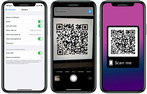 Finding QR Codes within Applications on iPhone 8