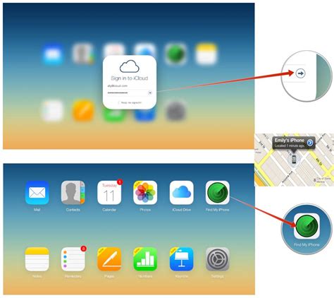 Finding iPhone Geolocation with iCloud