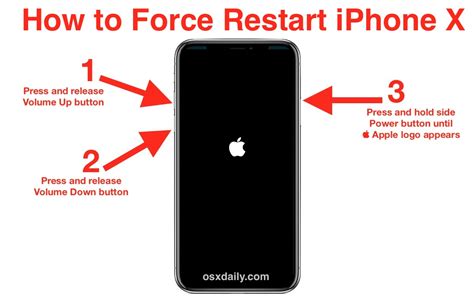 Force restart your iPhone 10