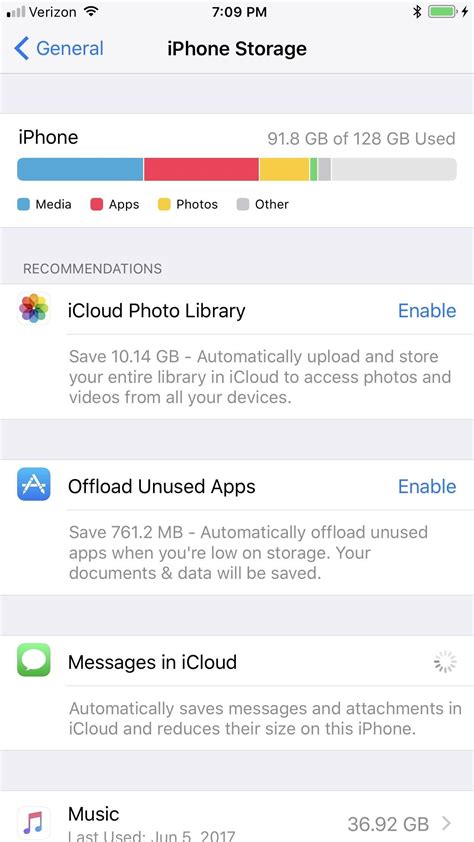 Freeing Up Storage Space by Deleting Unused Apps