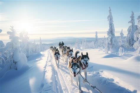 Frozen Trails: Exploring the Enchanting Landscape with a Swift Equine