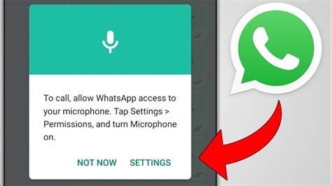 Granting permissions for WhatsApp on your device