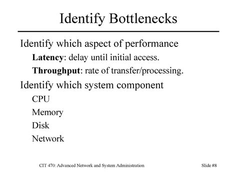 Identifying CPU, Memory, and Disk Bottlenecks