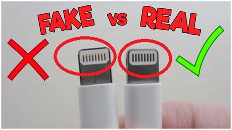 Identifying Fake iPhone Charger Cables