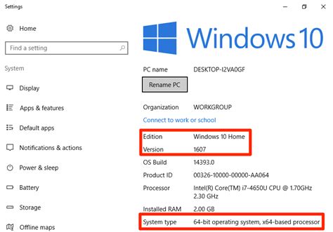 Identifying the Operating System Version