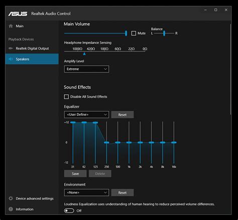 Impact of Equalizer Settings on Sound Output