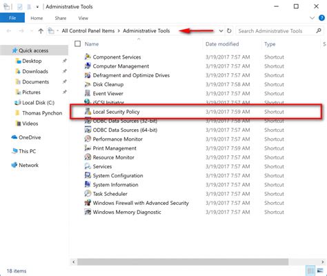 Implementing and Enforcing Security Policies in the Windows Environment