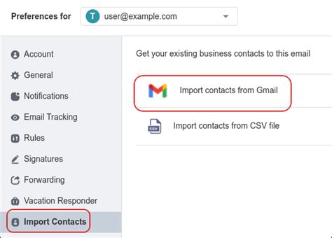 Importing Your Contacts