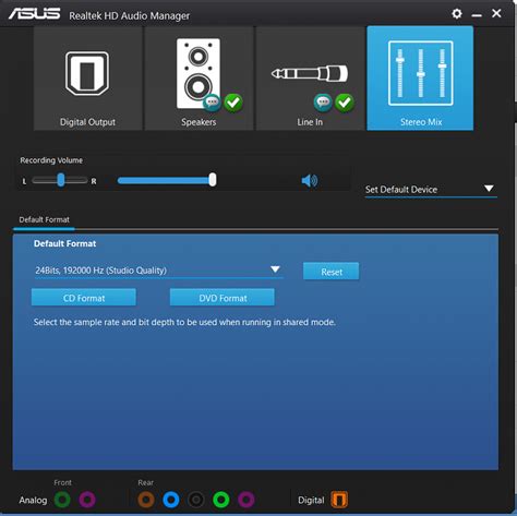 Improving Audio Quality with Asus Realtek HD Manager Features