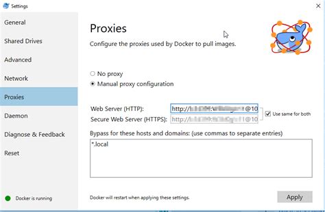 Improving Performance of Proxy-based Connections in Docker on Windows