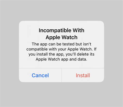 Incompatible WatchOS Version