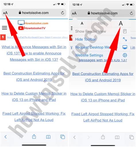 Increasing Text Size on Safari in iPad: Step by Step Tutorial