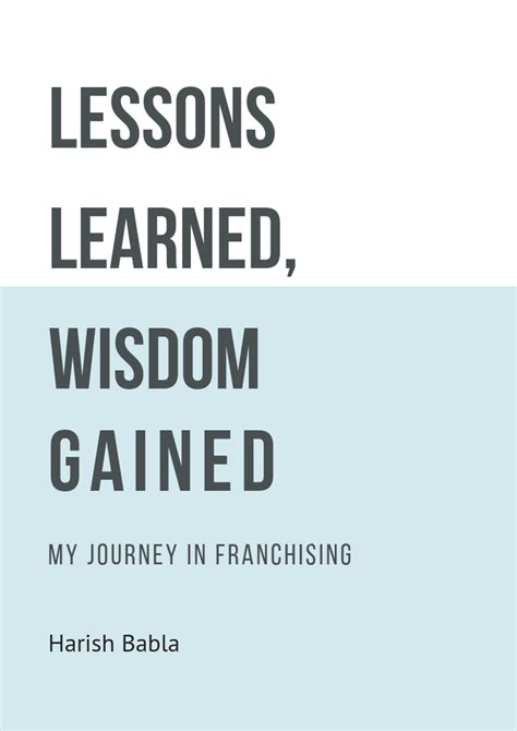 Insights Applied: Wisdom Gained and Lessons Learned