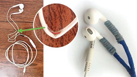 Inspect the earphone cable for signs of damage