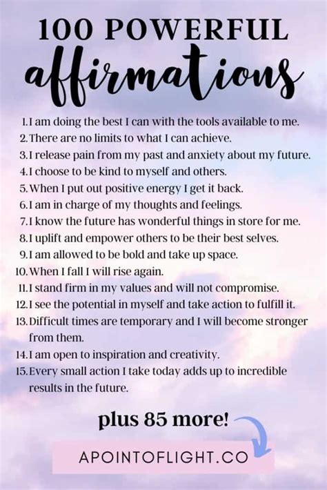 Inspiring her with empowering affirmations for the year ahead