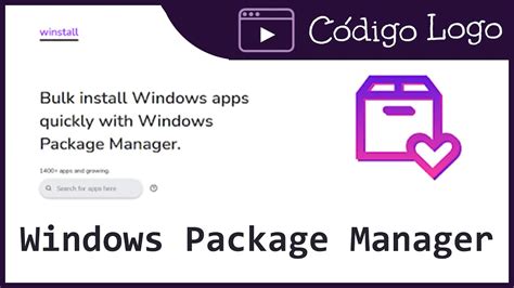 Installing Programs utilizing the Windows Package Manager