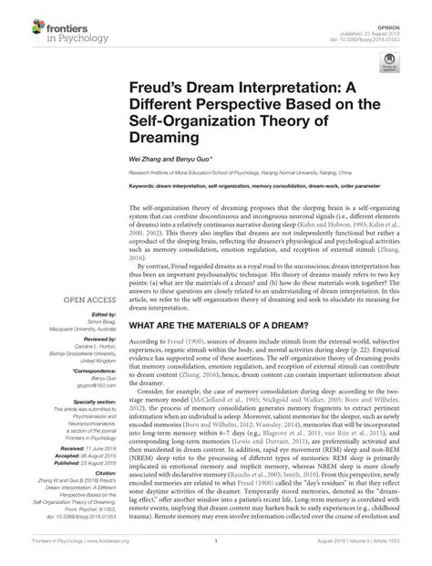 Interpretations and Psychological Perspectives on the Enigmatic Dream