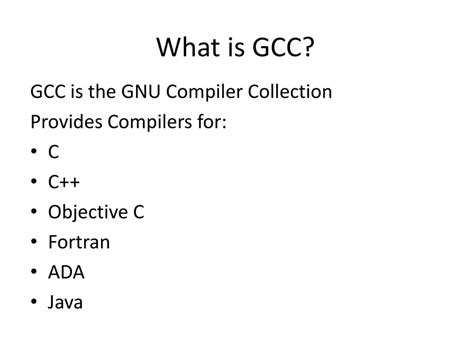 Introduction to GCC: The Compiler Suite