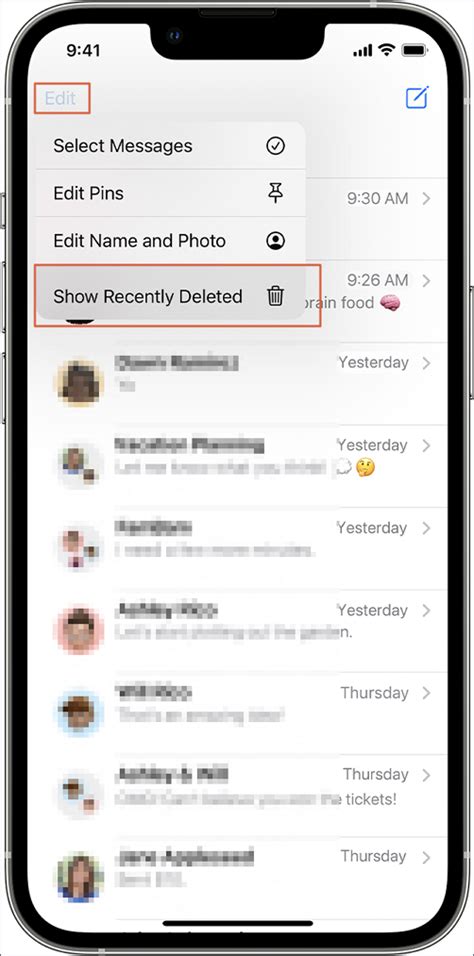 Is it possible to retrieve deleted text messages on an Apple device?